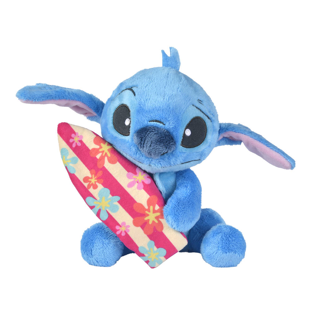 Disney Stitch Knuffel Met Surfplank 25 Cm