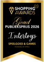 Winnaar Shopping Award Publieksprijs 2026 - Speelgoed & Games