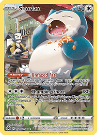 Pokémon TCG Lost Origin Snorlax ruilkaart