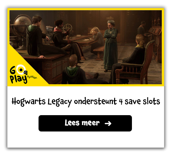 Hogwarts Legacy ondersteunt 4 save slots