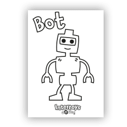 Go Play Bot kleurplaat