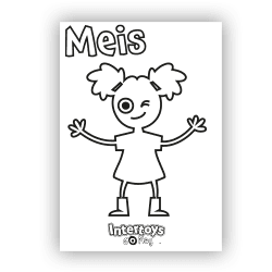 Go Play Meis kleurplaat
