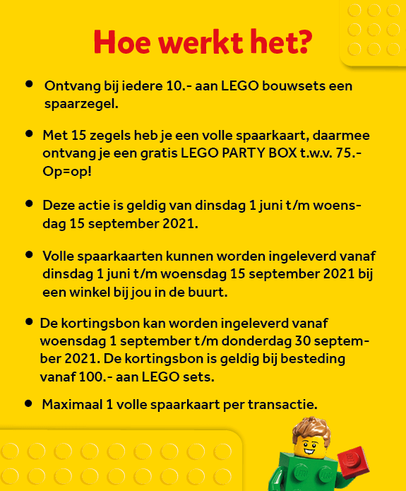 LEGO spaaractie Party Box zie informatie LEGO spaaractie Party Box zie informatie