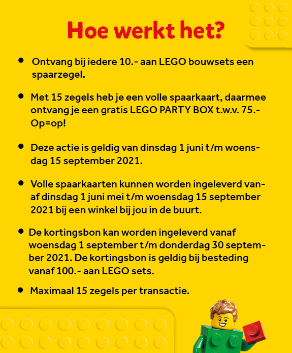 LEGO spaaractie Party Box zie informatie LEGO spaaractie Party Box zie informatie