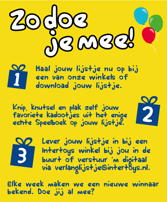 Uitleg actie Win je verlanglijstje Uitleg actie Win je verlanglijstje