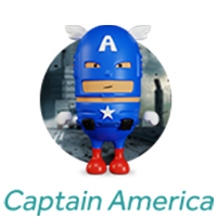 Superheld Captain America bij Intertoys