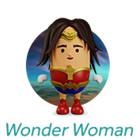 Superheld Wonder Woman bij Intertoys