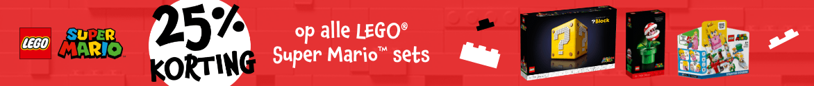 Profiteer van 25% korting op alle LEGO® Super Mario sets