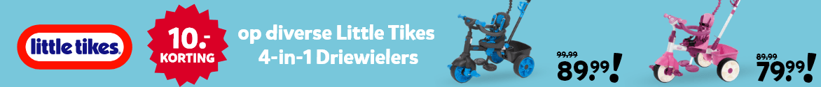10 euro korting op diverse Little Tikes 4-in-1 Driewielers 10 euro korting op diverse Little Tikes 4-in-1 Driewielers