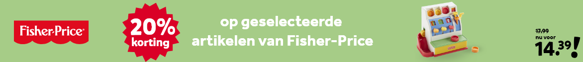 20% korting op geselecteerde artikelen van Fisher-Price 20% korting op geselecteerde artikelen van Fisher-Price