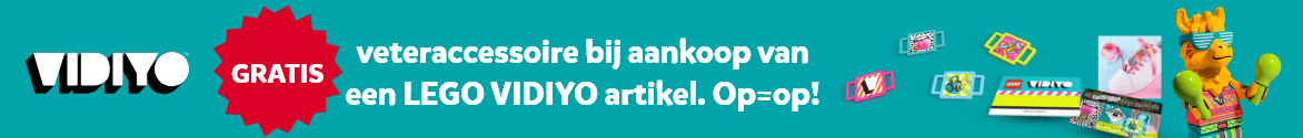 Gratis veteraccessoire bij aankoop van een LEGO VIDIYO artikel Gratis veteraccessoire bij aankoop van een LEGO VIDIYO artikel. Op=op!