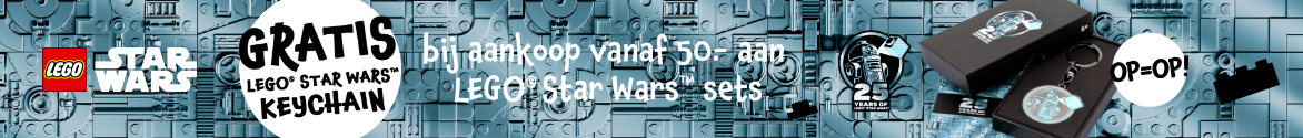Gratis LEGO Star Wars keychain bij aankoop vanaf 50.- aan LEGO Star Wars sets
