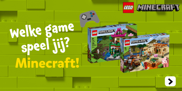 Welke game speel jij? LEGO Minecraft!