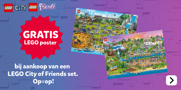 Gratis LEGO poster bij aankoop van een LEGO City of Friends set