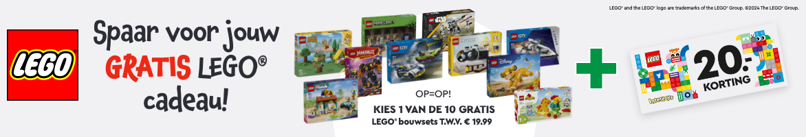 Spaar voor jouw gratis LEGO cadeau