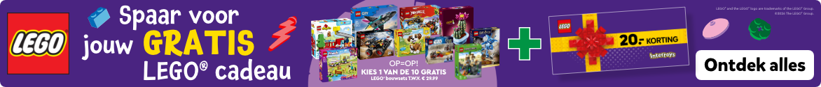 Spaar voor jouw gratis LEGO cadeau. Ontdek alles