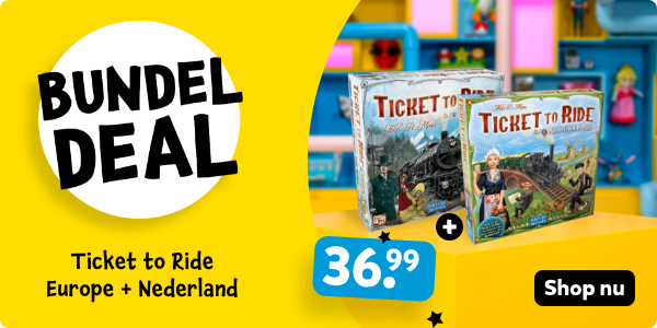 Shop nu de bundel deal Ticket to Ride NL + Europe voor 36.99