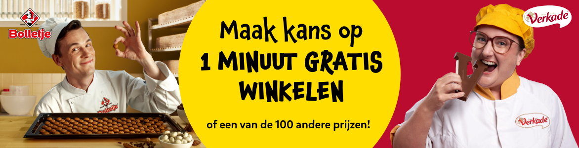 Maak kans op 1 minuut gratis winkelen