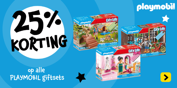 Korting op alle PLAYMOBIL giftsets
