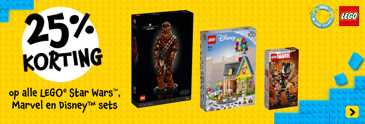 Profiteer van korting op alle LEGO® Star Wars™, Marvel en Disney™ sets