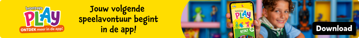 Download de nieuwe Intertoys PLAY app. Jouw volgende speelavontuur begint in de app!