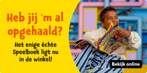 Het enige échte Speelboek ligt nu in de winkel! Heb jij 'm al opgehaald? Bekijk online
