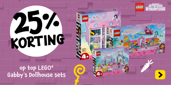 Profiteer van korting op geselecteerde LEGO Gabby's Dollhouse sets