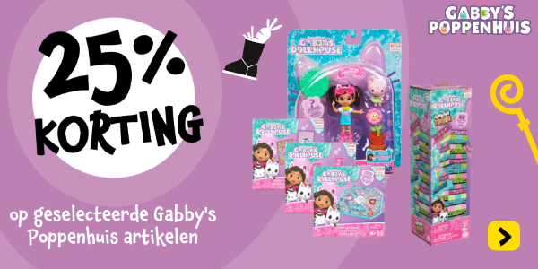 Profiteer van 25% korting op geselecteerde Gabby's Poppenhuis speelgoed