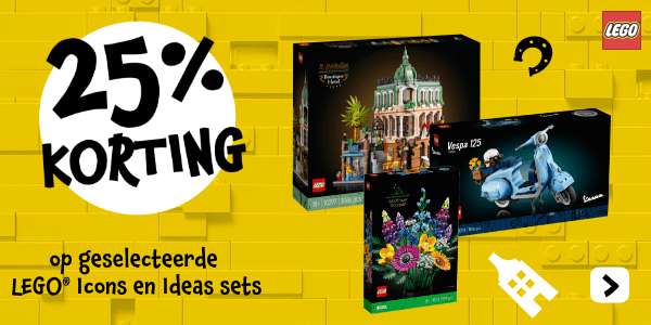 Profiteer van korting op geselecteerde LEGO® Icons en Ideas sets