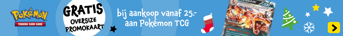 GRATIS Charizard ex promokaart bij aankoop vanaf 25.- aan Pokémon TCG