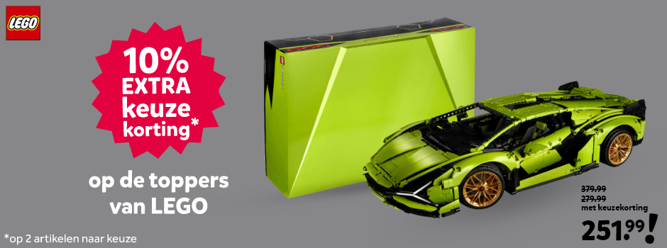 Winter opruiming tot 70% korting 10% extra keuzekorting op de toppers van LEGO