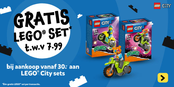 GRATIS LEGO City 60356 of LEGO City 60358 bij aankoop vanaf 30.- aan LEGO City sets