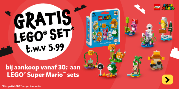 GRATIS LEGO Super Mario 71413 bij aankoop vanaf 30.- aan LEGO Super Mario sets
