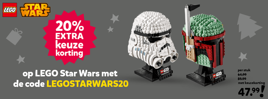 20% extra keuzekorting op LEGO Star Wars