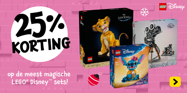 Korting op de meet magische LEGO Disney sets