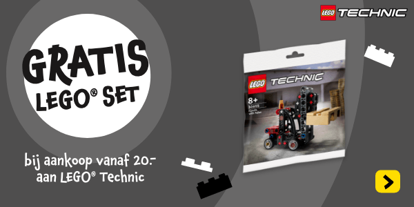 Gratis LEGO® Technic set bij aankoop vanaf 20 euro aan LEGO® Technic