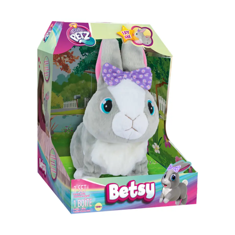 Betsy interactief konijn - pluchen knuffel