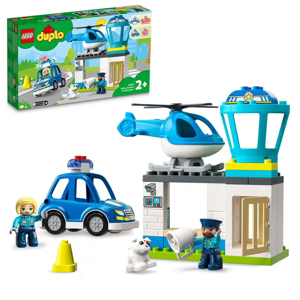 LEGO DUPLO politiebureau en helikopter 10959