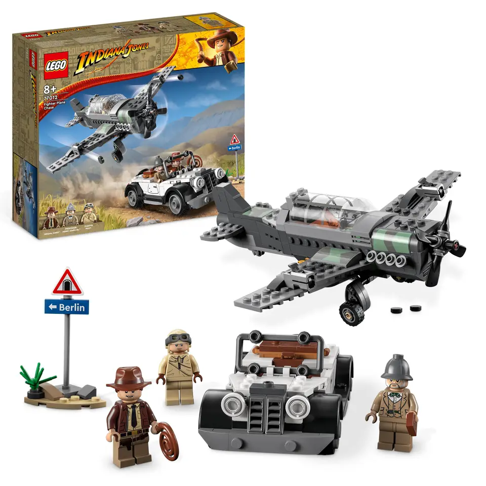 LEGO Indiana Jones gevechtsvliegtuig achtervolging 77012