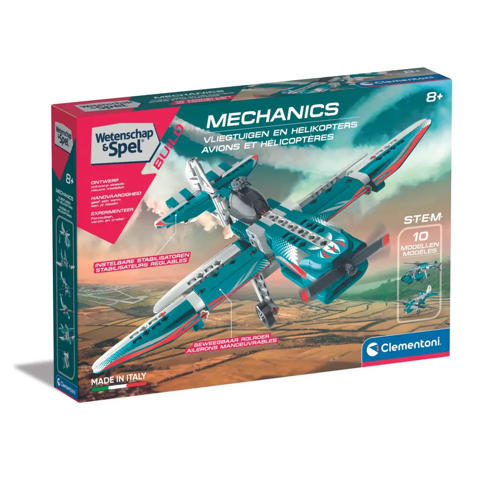 Clementoni Mechanics vliegtuigen en helikopters