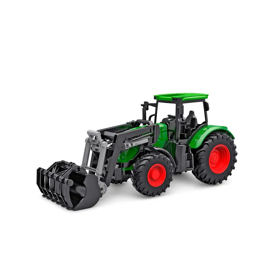 Kids Globe tractor met frontlader - groen