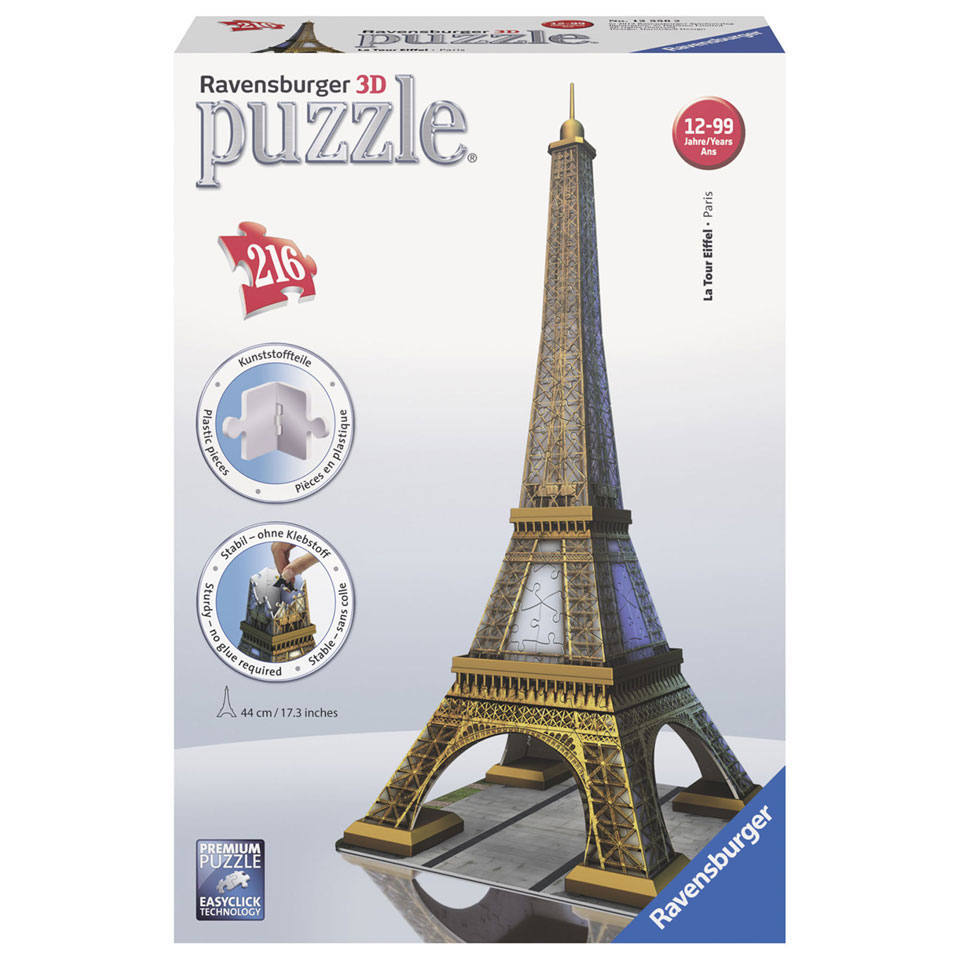 Ravensburger 3D-puzzel Eiffeltoren - 216 stukjes