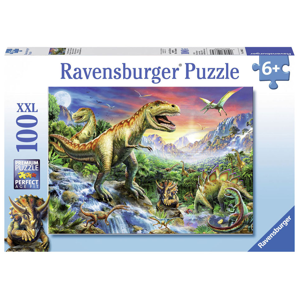 Ravensburger puzzel Bij de dinosaurussen - 100 stukjes