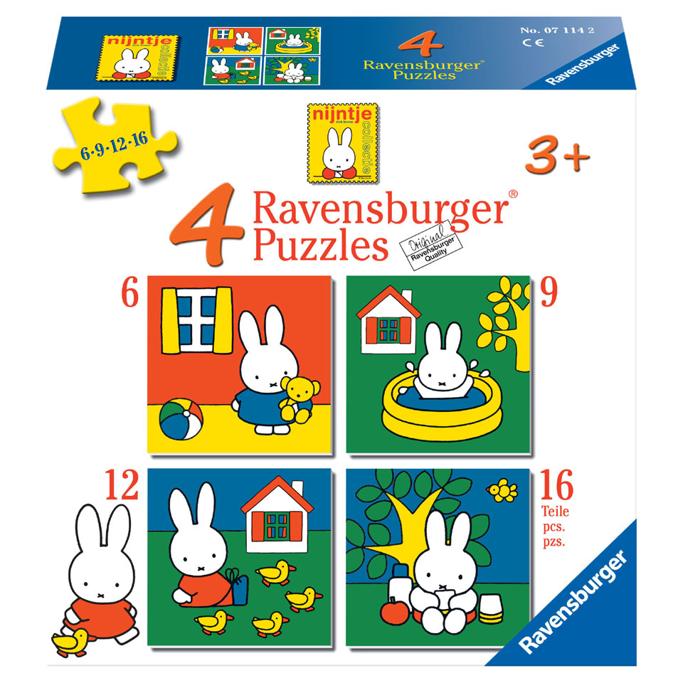 Ravensburger Nijntje puzzelset - 6 + 9 + 12 + 16 stukjes