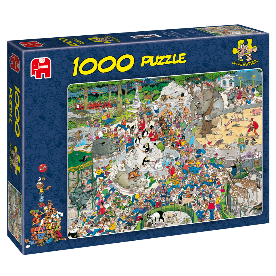 Jumbo Jan van Haasteren puzzel De dierentuin - 1000 stukjes