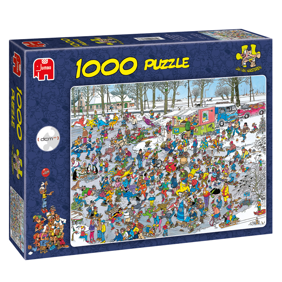 Jumbo Jan van Haasteren puzzel Op glad ijs - 1000 stukjes