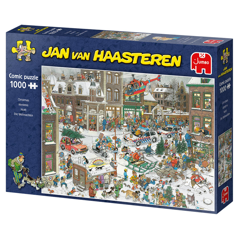 Midden scheepsbouw Eindeloos Jumbo Jan van Haasteren puzzel Kerstmis - 1000 stukjes