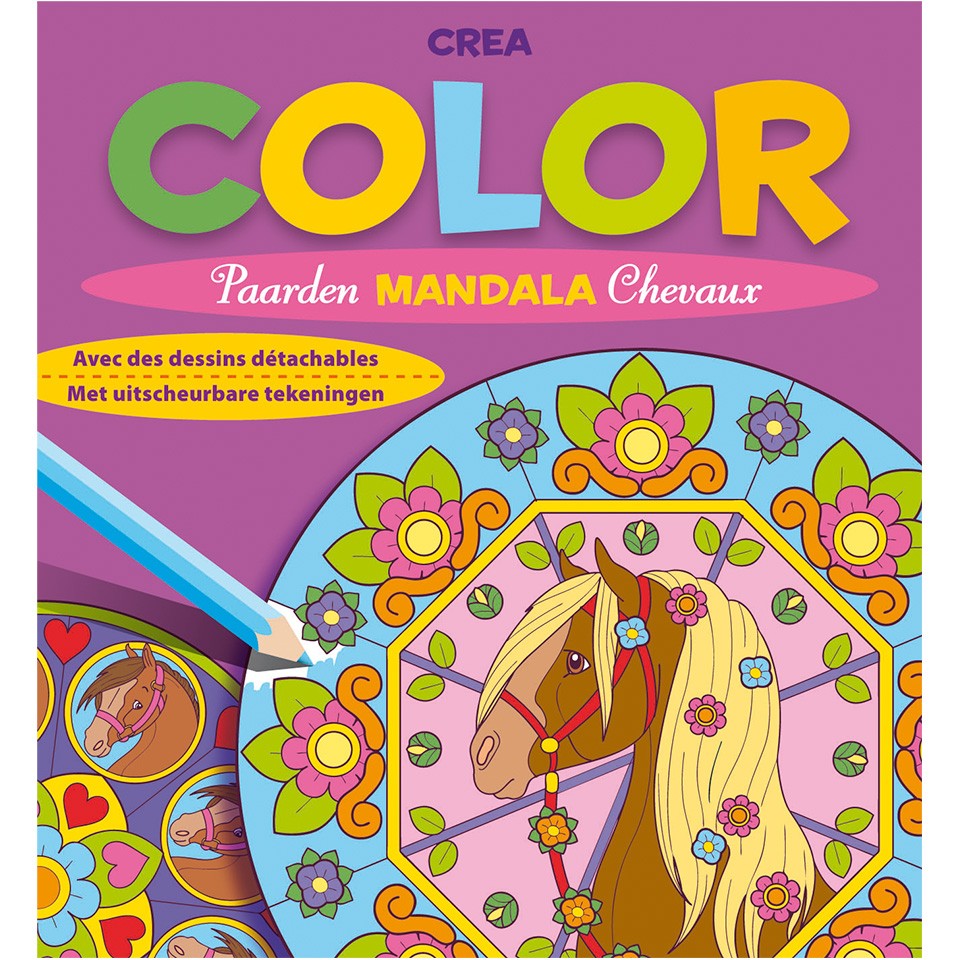 Crea Color Paarden Mandala