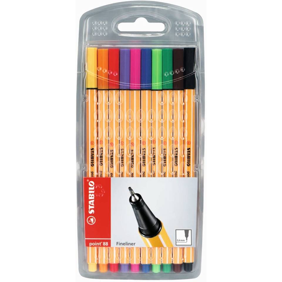 STABILO Point 88 fineliners - 10 stuks