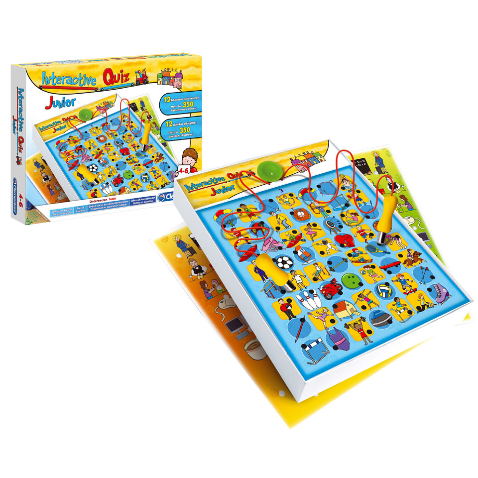 Clementoni- Jogo Interativo Quiz Junior - Babykids